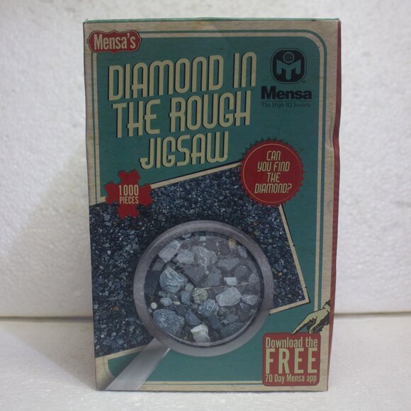 Mensa's Diamond in the Rough 1000 Piece Jigsaw Puzzle New Never Opened - Picture 1 of 6